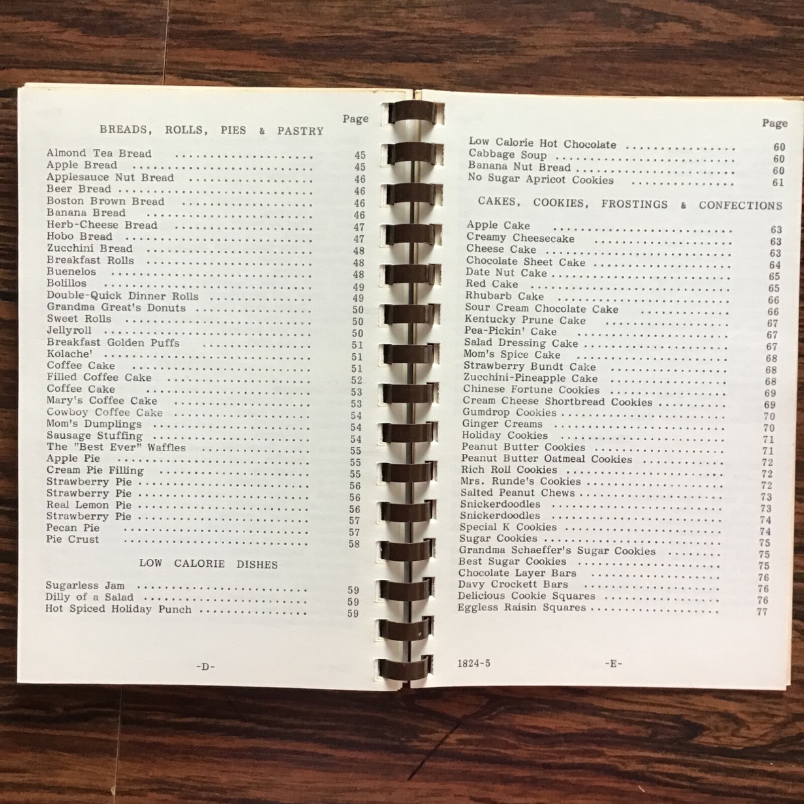 Davenport Iowa Holy Trinity Catholic School Vtg 1985 Cookbook. SEE INDEX PHOTOS