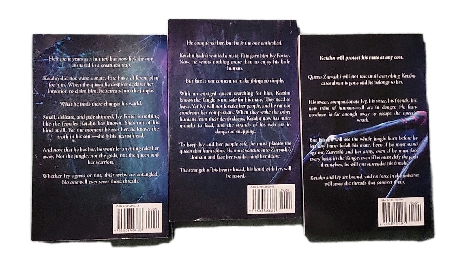 Tiffany Roberts The Spider&rsquo;s Mate 3-Book Paperback Set
