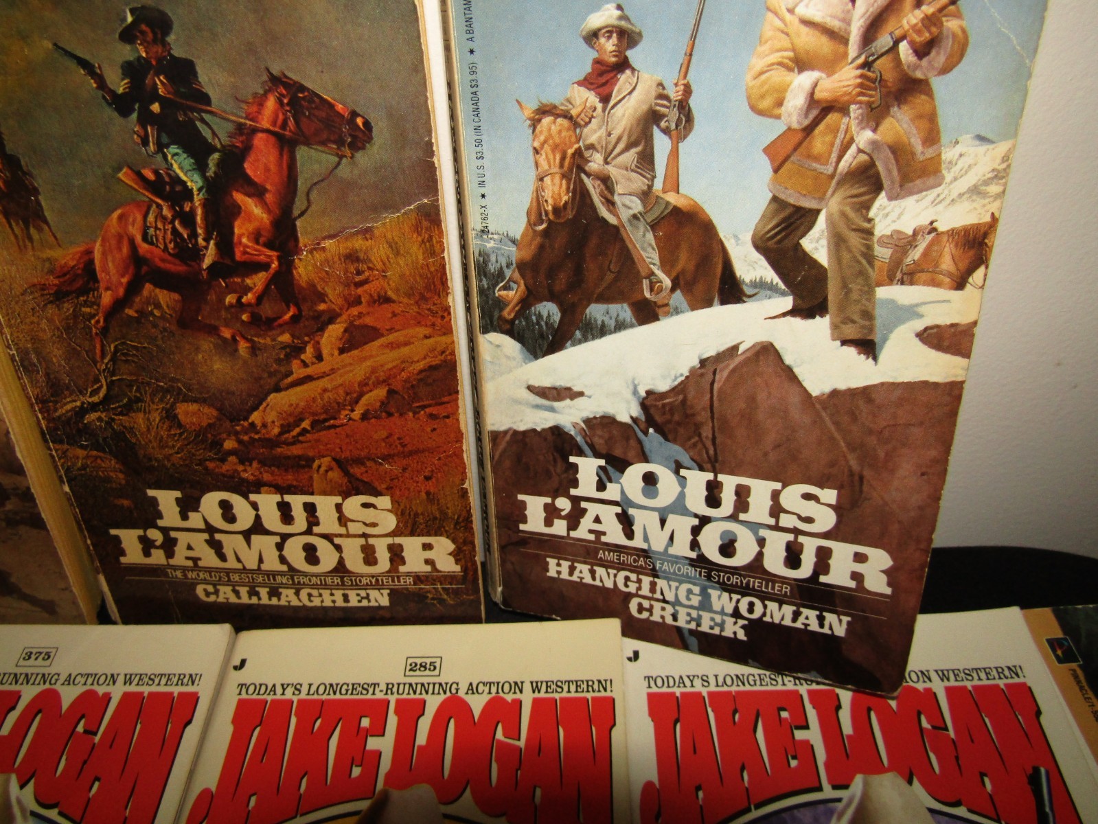 Lot Of 13 Paperback Books Western Louis L’Amour Early Sackett w Slocum Zane Grey