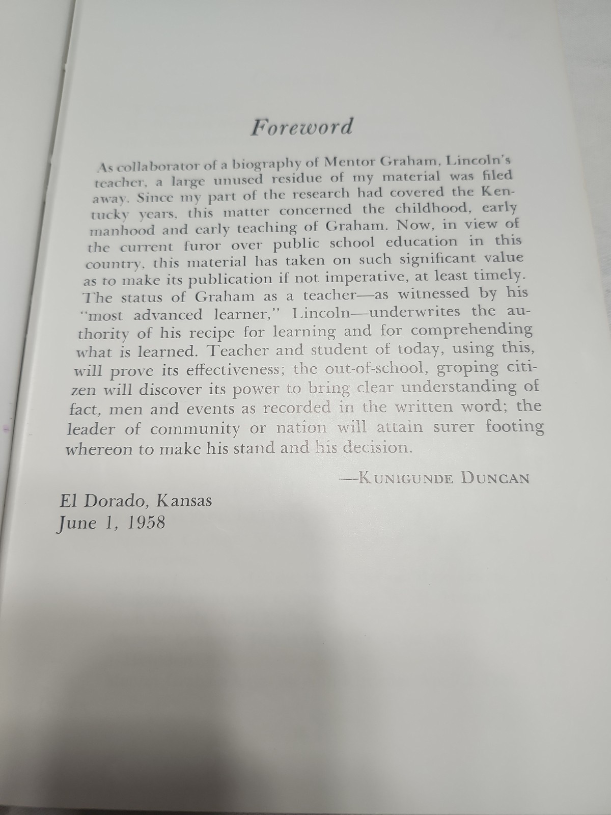 Lincoln&rsquo;s teacher;: A biography 1st Edition