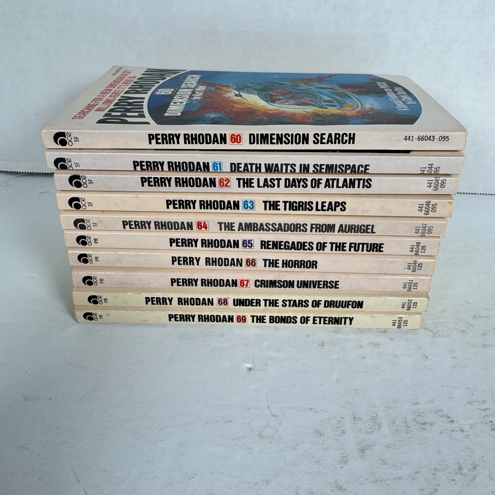 Perry Rhodan Lot #60-69 First Printings Ace Sci-Fi Paperbacks Vintage