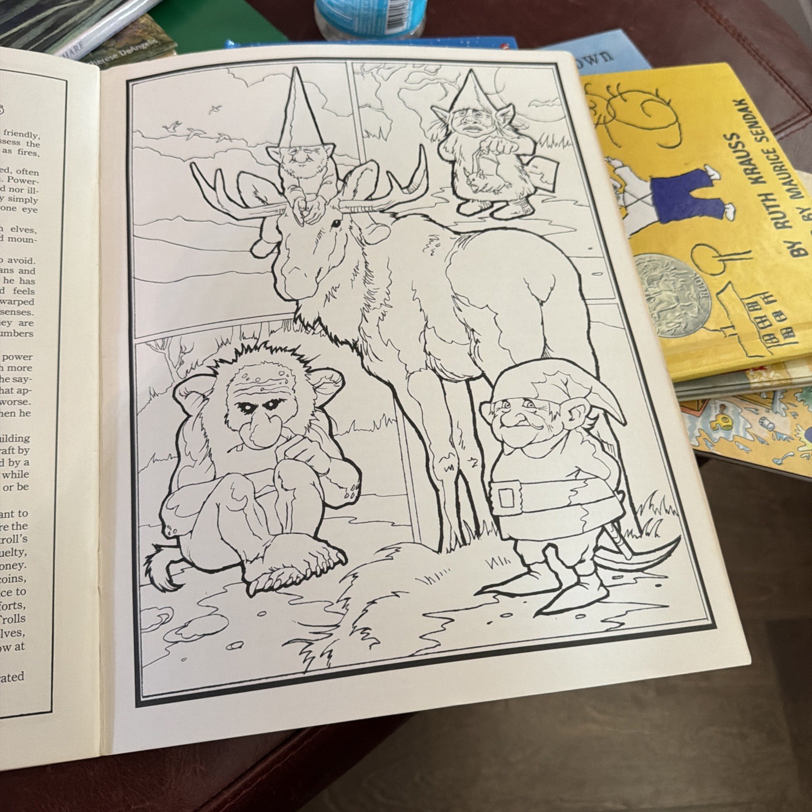 1980 Gnomes: Color and Story Album Poortvliet & Huygen *plz read descript.