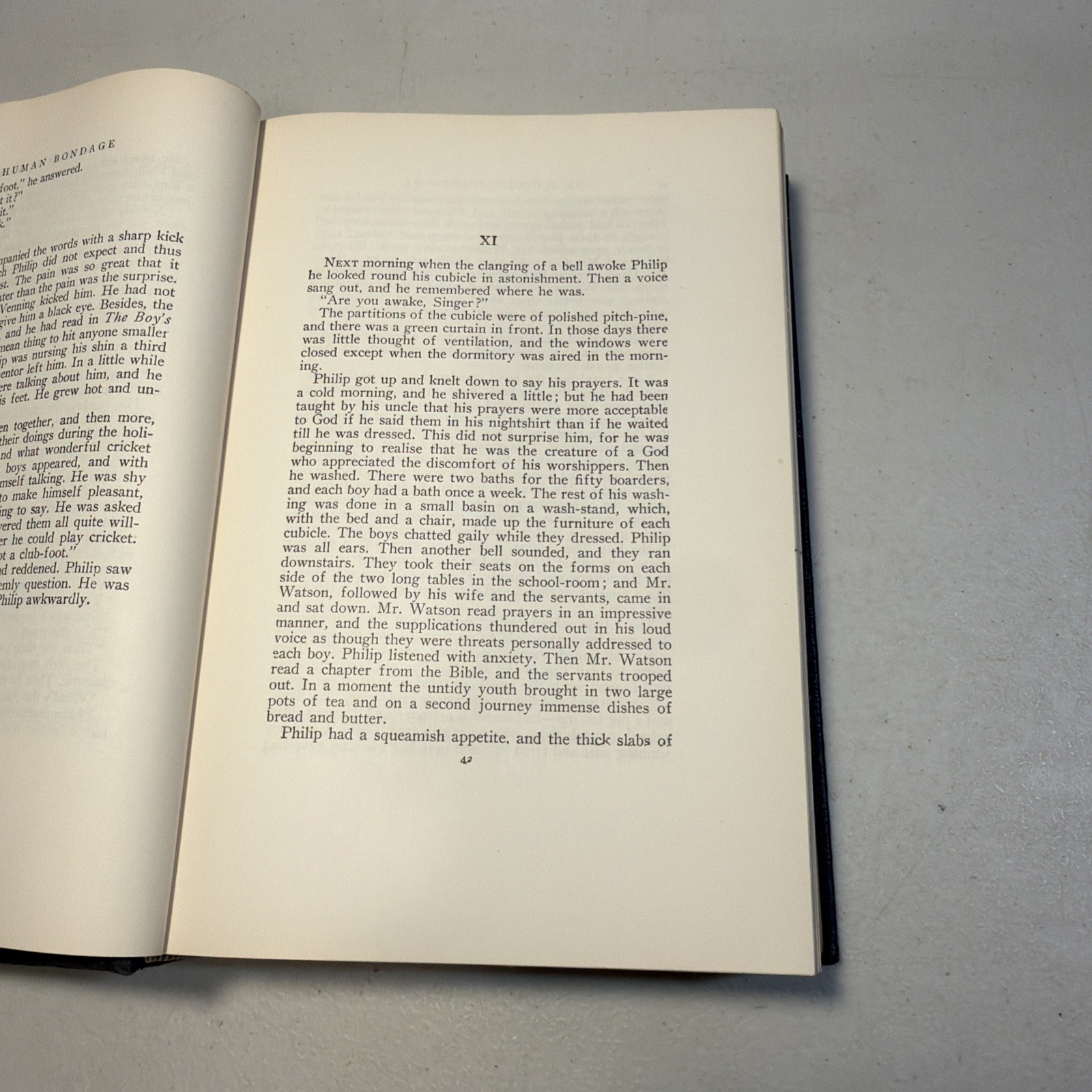 1915 « OF HUMAN BONDAGE » HC book, by W. Somerset Maugham RARE