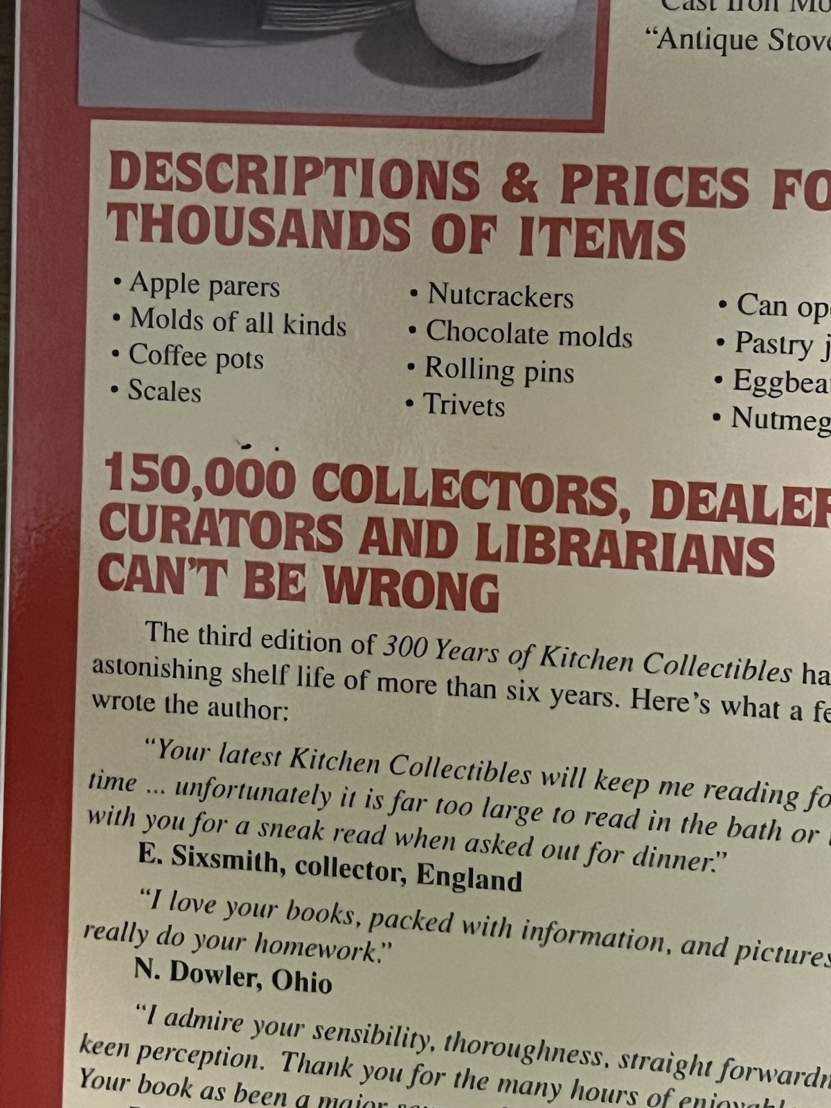 » 300 Years of Kitchen Collectibles » by Linda Campbell Franklin -648 Pages!