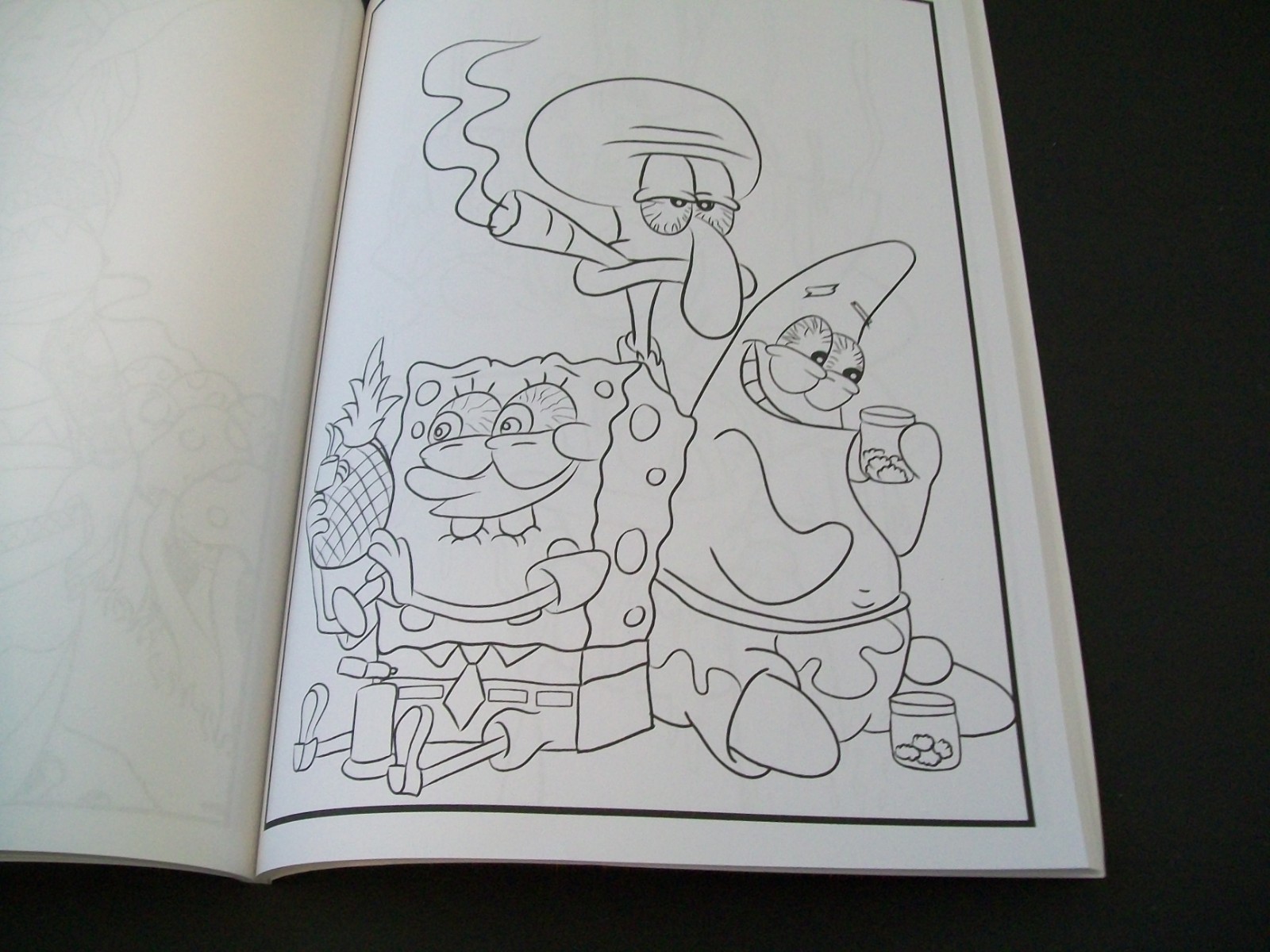 90&rsquo;s Cartoon Stoner ADULT Coloring Book Paperback Made in USA 2023