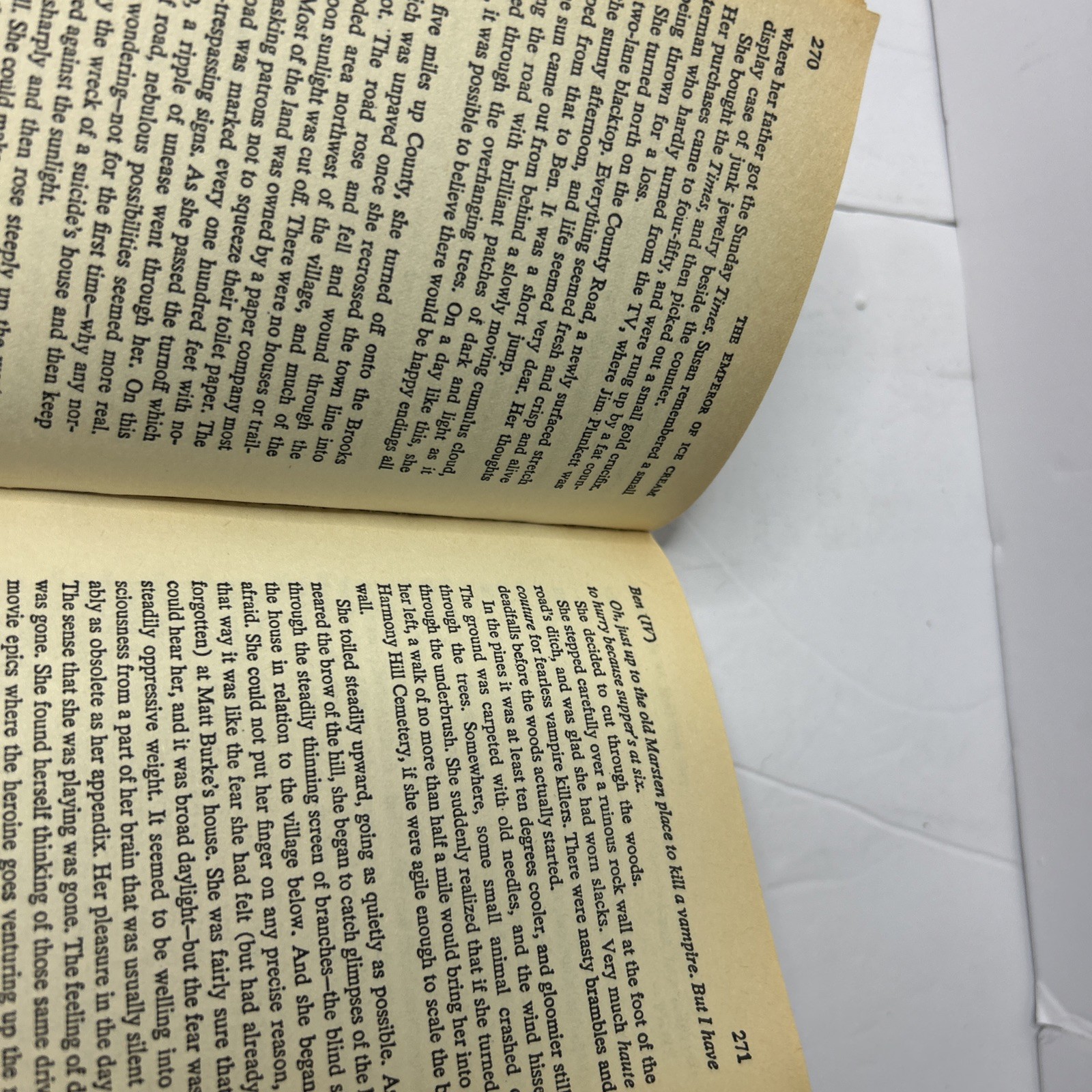 Salem&rsquo;s Lot by Stephen King (Hodder Paperback 1986) UK Printed Vampire Horror
