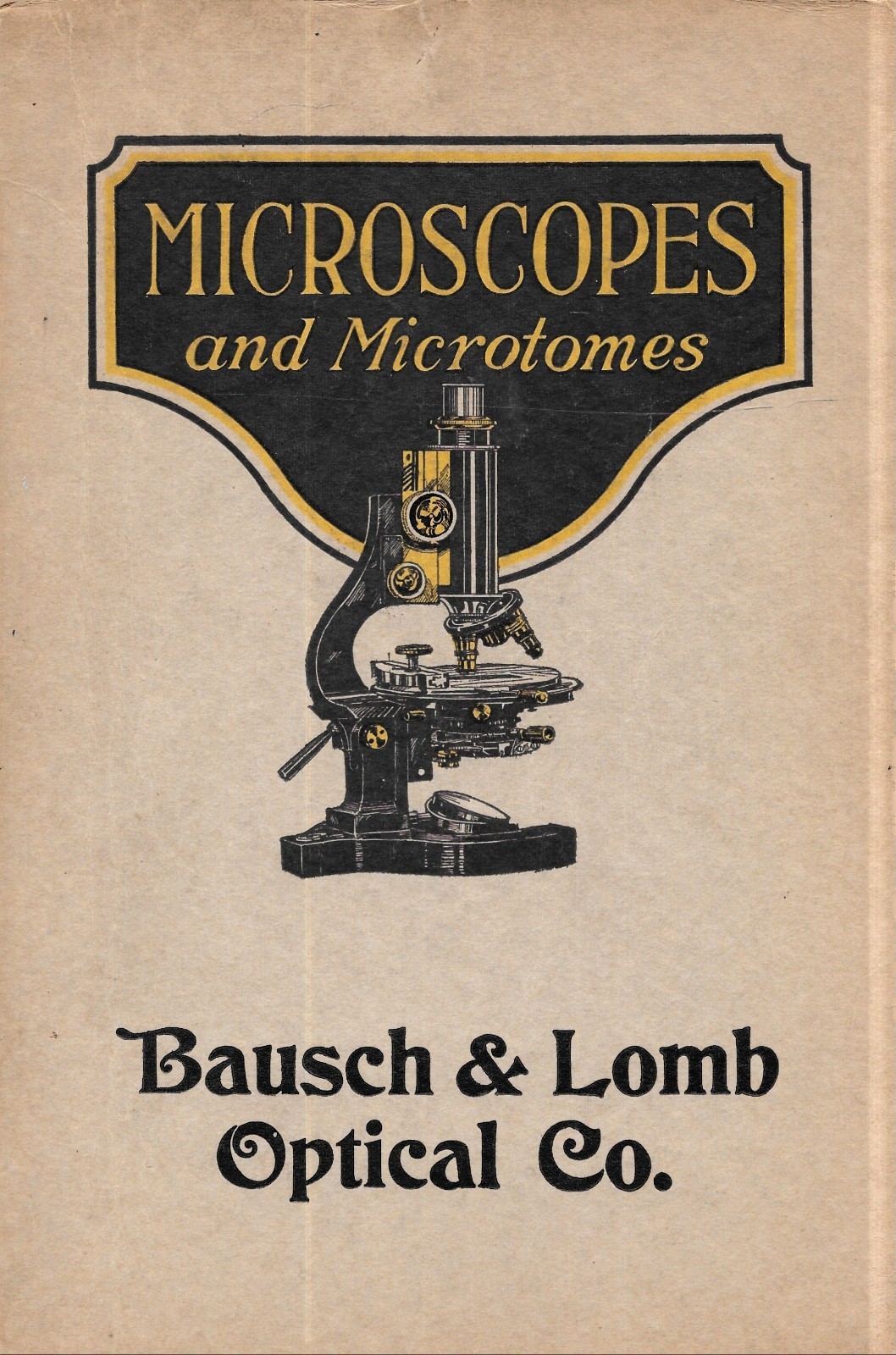 « MICROSCOPES, MICROTOMES and ACCESSORIES » CATALOG – 1922