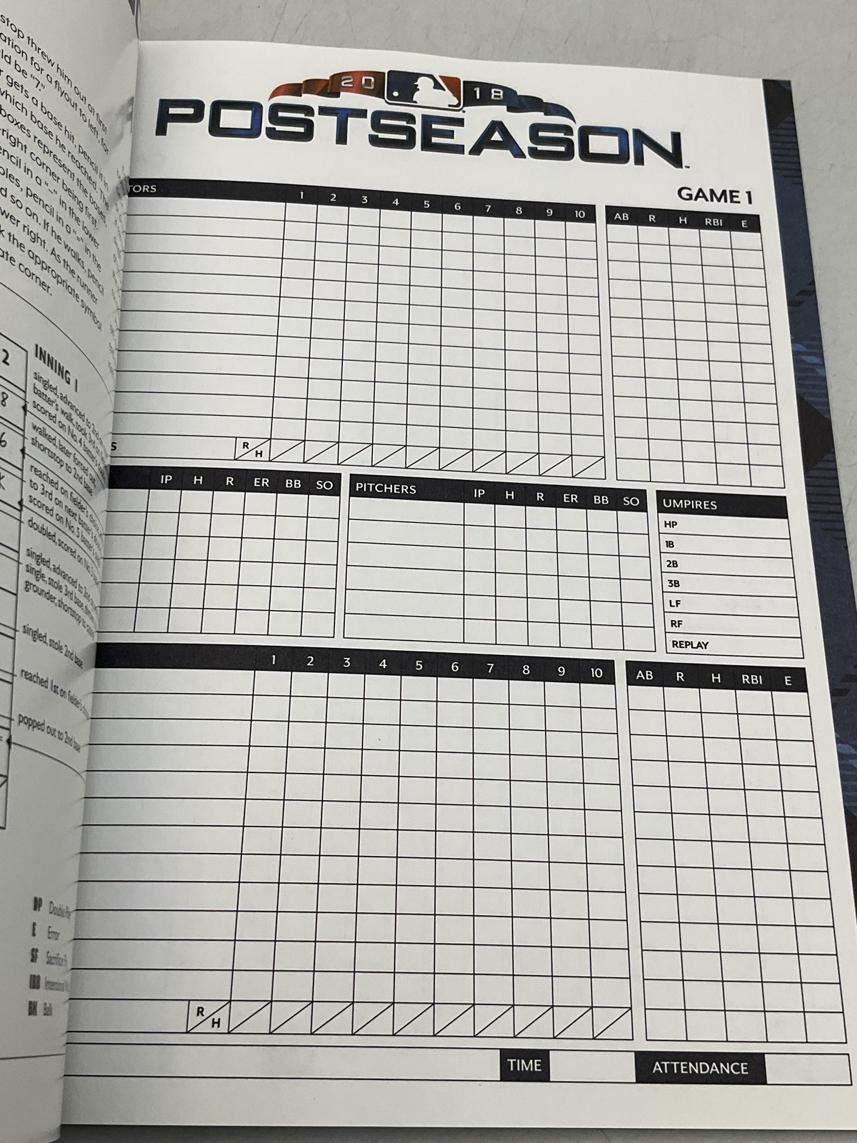 Major League Baseball Official Program: NLCS 2018 Richard Justice MLB Blue PB