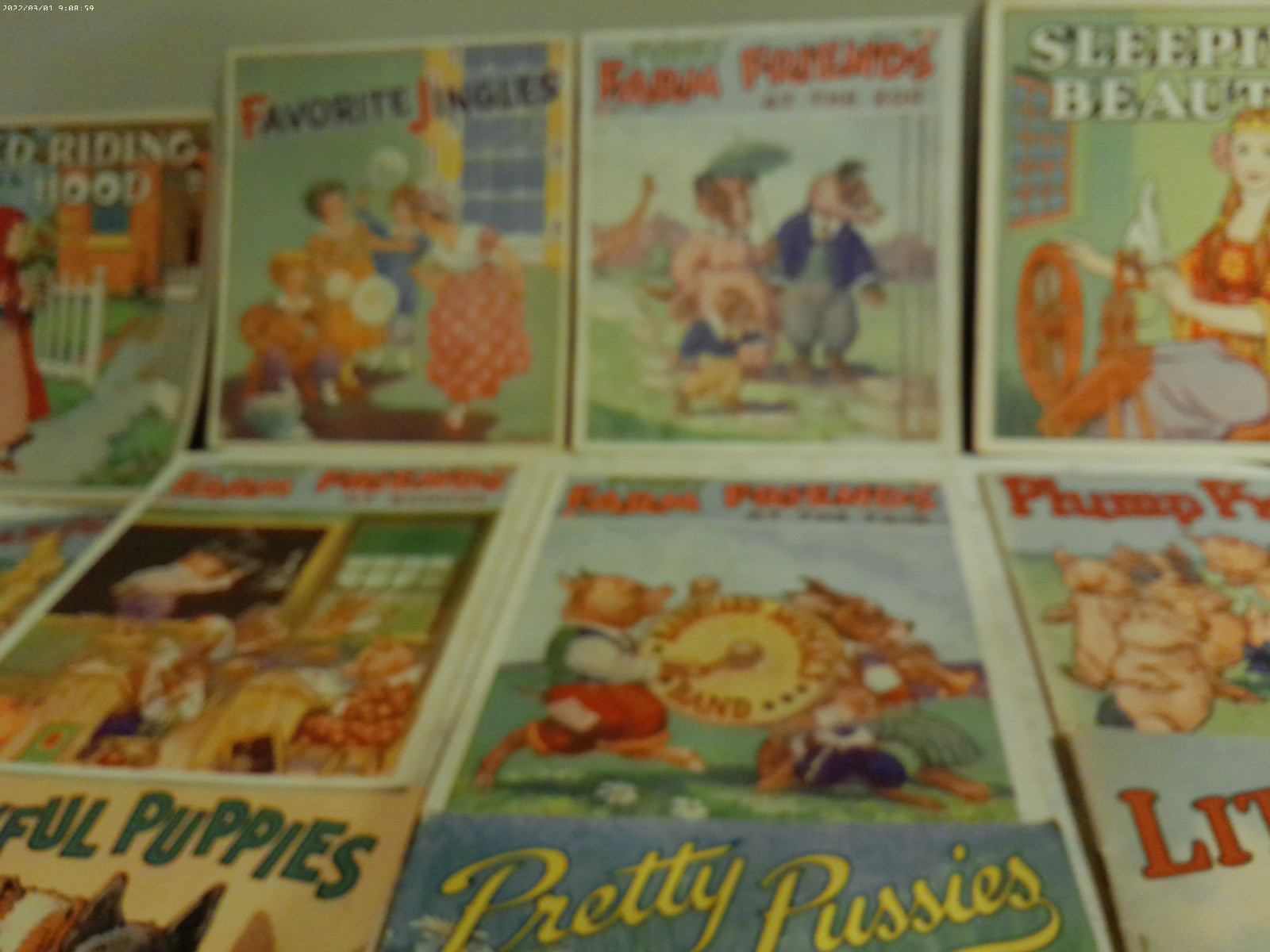 Linenette Sam Gabriel kids book WWII era Nursery Rhymes Farm Friends lot 17
