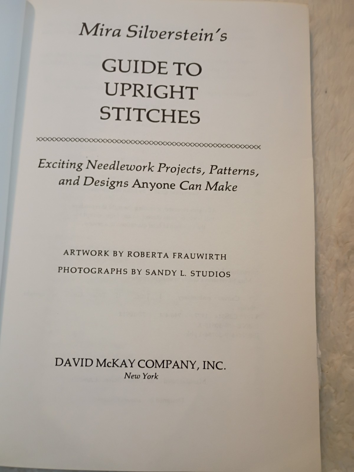 Lot of 3 Mira Silverstein&rsquo;s Needlework Books Upright, Looped & Knotted, Bargello