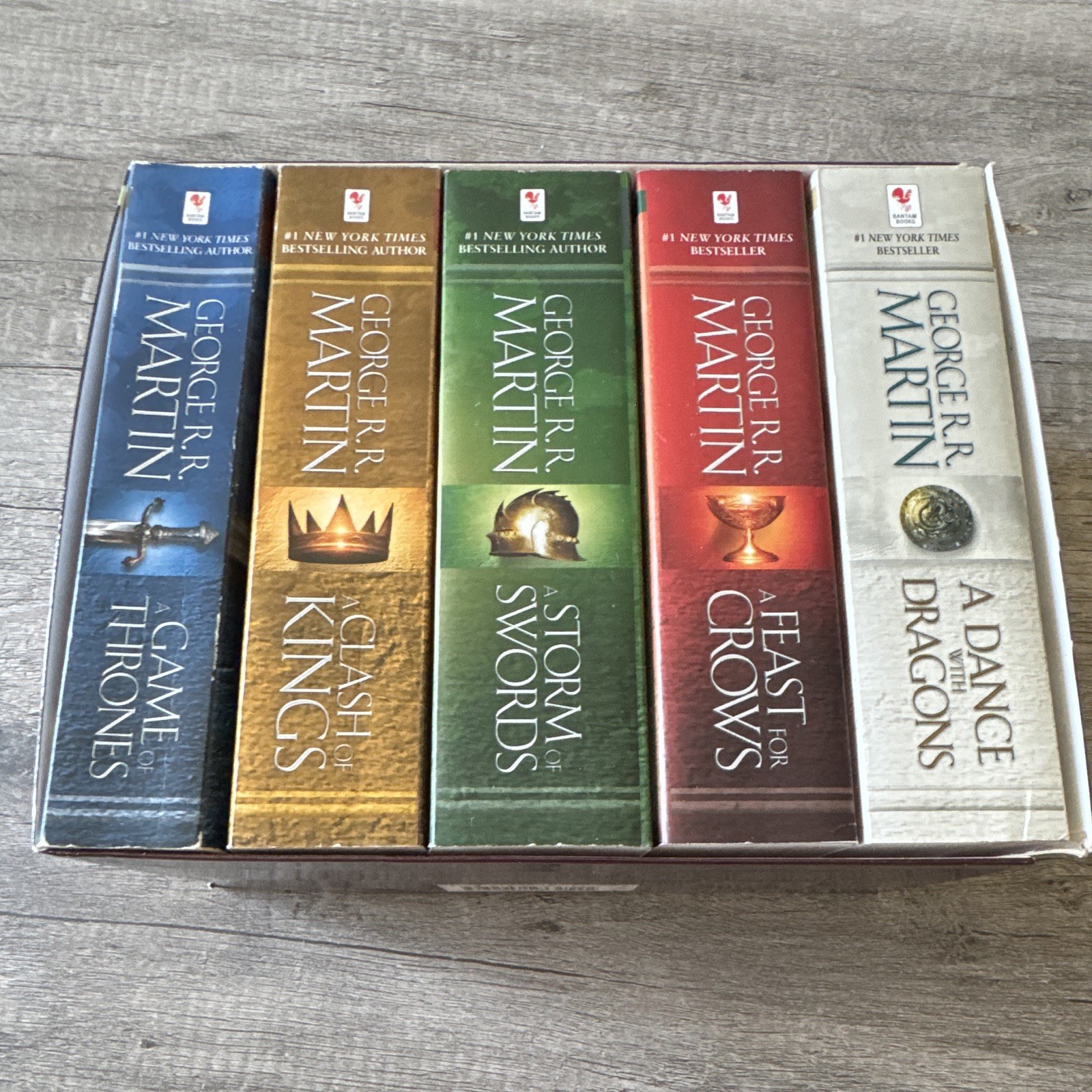 George R.R. Martin A Song of Ice and Fire Fantasy Novel Box Set (5 Books)