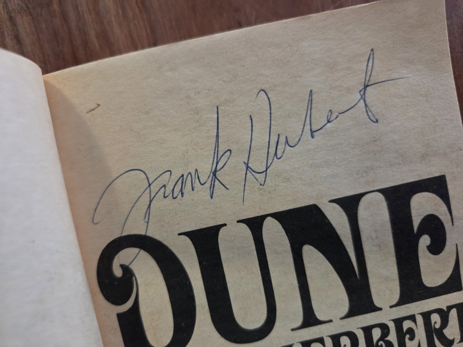 SIGNED Frank Herbert – Dune – Paperback