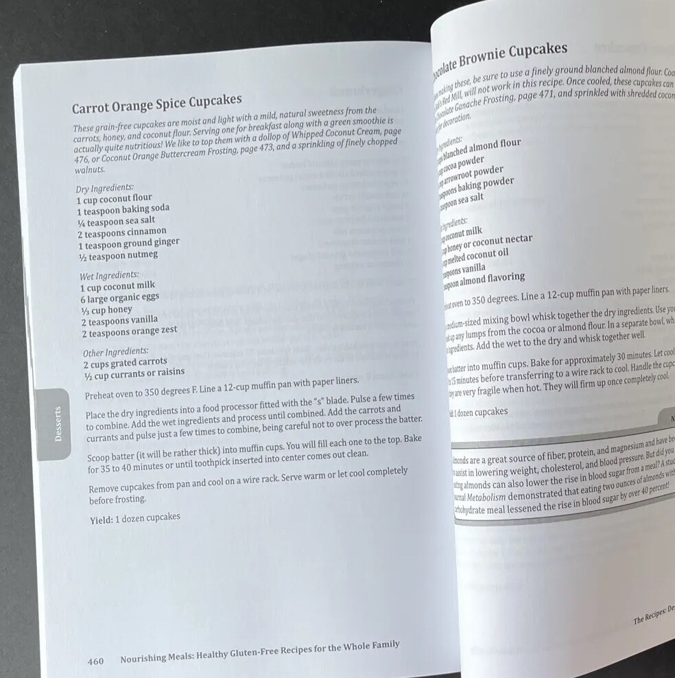 « Nourishing Meals » Healthy Gluten-Free Recipes Whole Family Paperback Cookbook