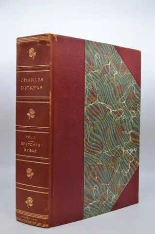 Works of Charles Dickens 30 Vol. Set Autograph Edition Leather Richard Garnett