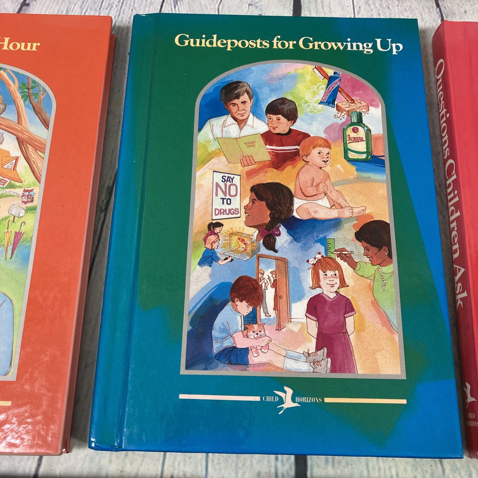 1993 Child Horizons Children Books Lot of 5 Hardback Homeschooling Education