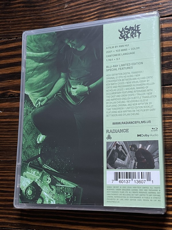 NEW / Visible Secret (Limited Edition) [Blu-ray] – Ann Hui; Anthony Wong, Easo..