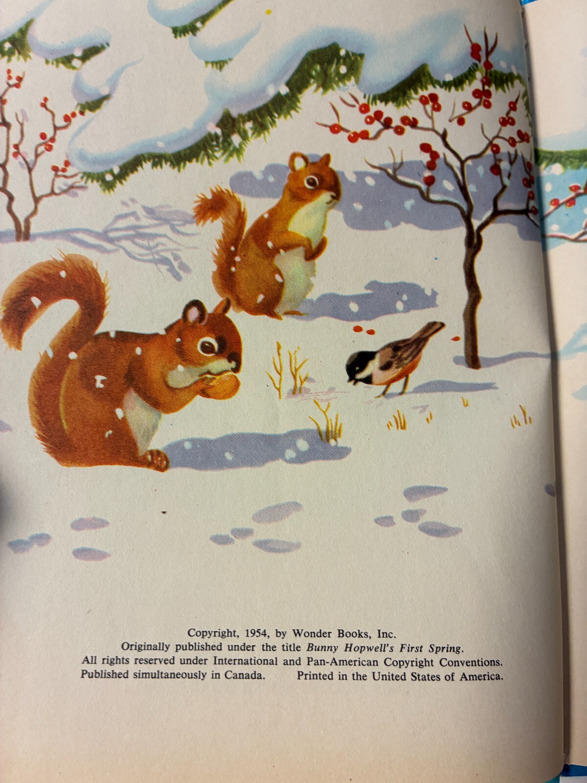 Lot of three 1950&rsquo;s WONDER BOOKS – Wizard of Oz, KEWTEE BEAR, SO THIS IS SPRING