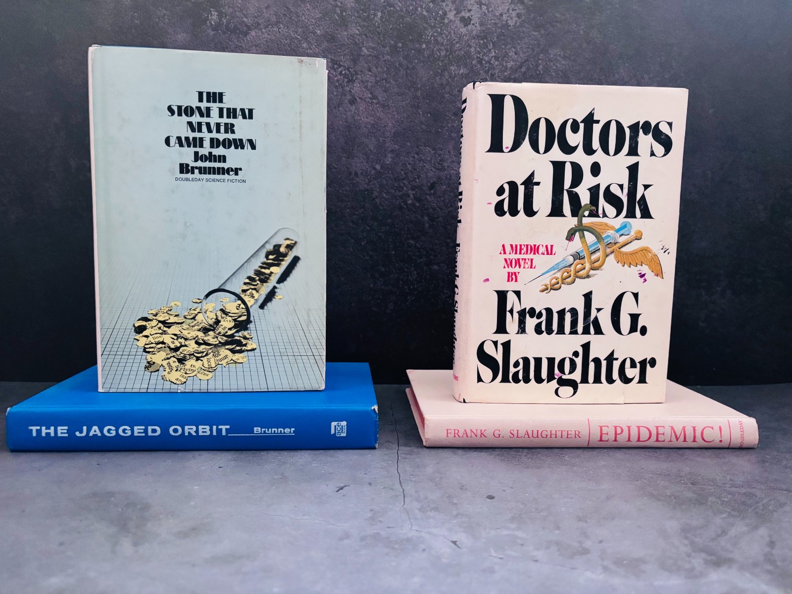 Vintage HC Lot x4 | Slaughter x2 + Brunner x2 | Medical & Sci-Fi Novels