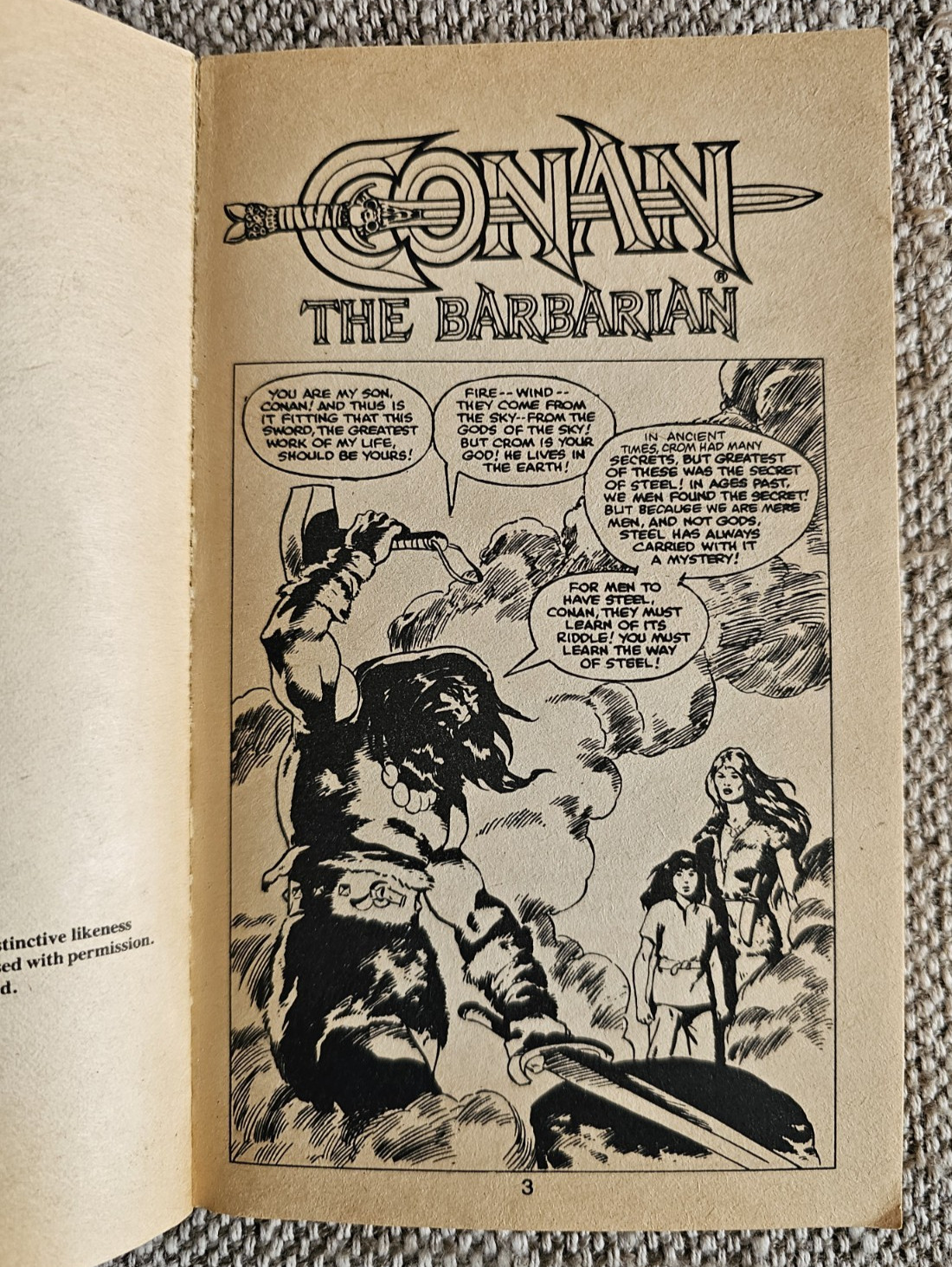 Conan The Barbarian The Official Marvel Comics Illustrated Books 1st Ed 1982