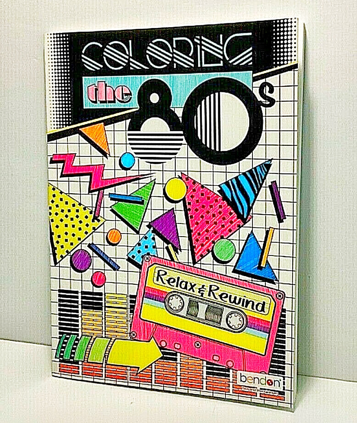 📻 Bendon 16929 Coloring the 80&rsquo;s Advanced Adult Book VG 38 Pix HipHop FreeShip