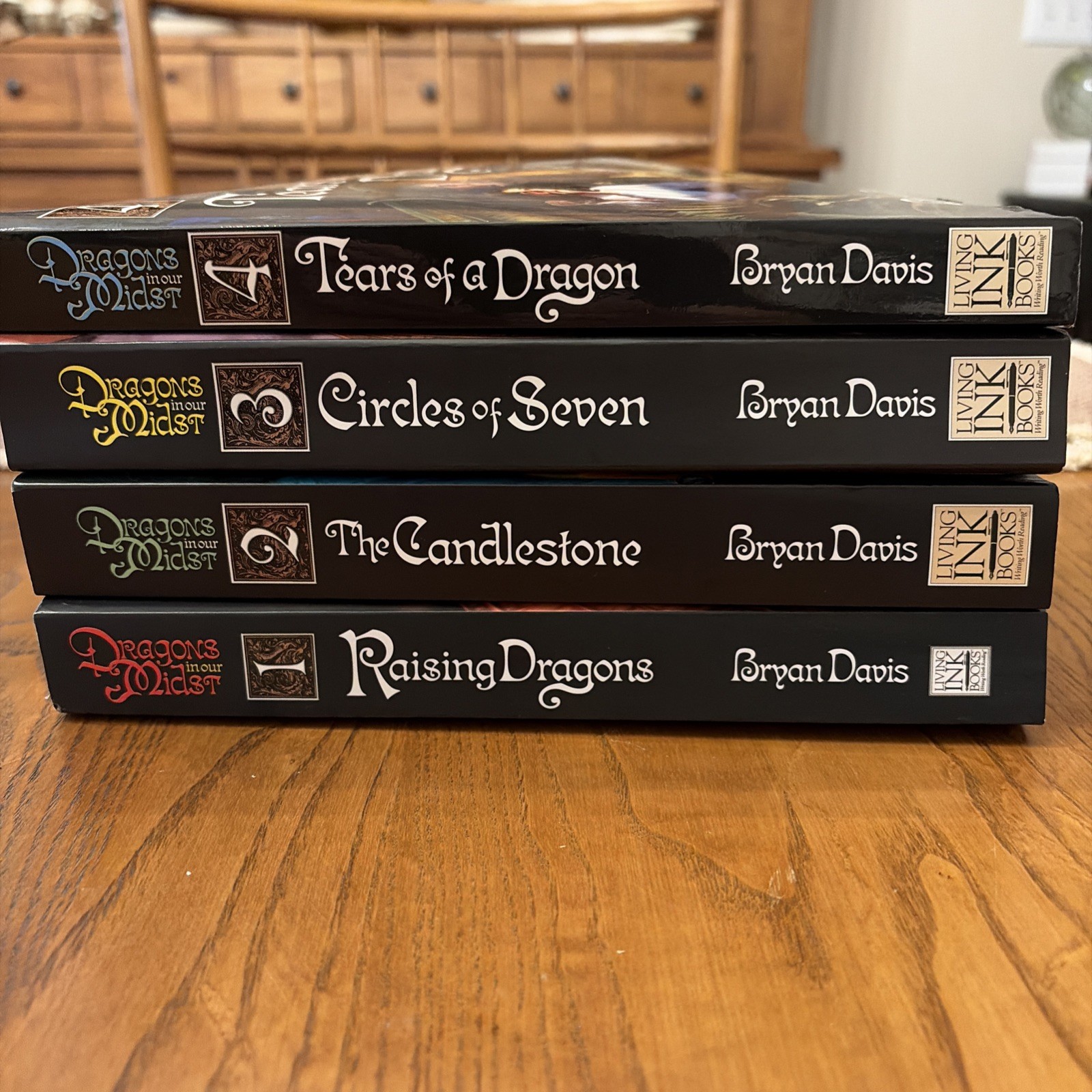 Bryan Davis Dragons In Our Midst Complete Series Lot of 4 (#1-4) Set PB
