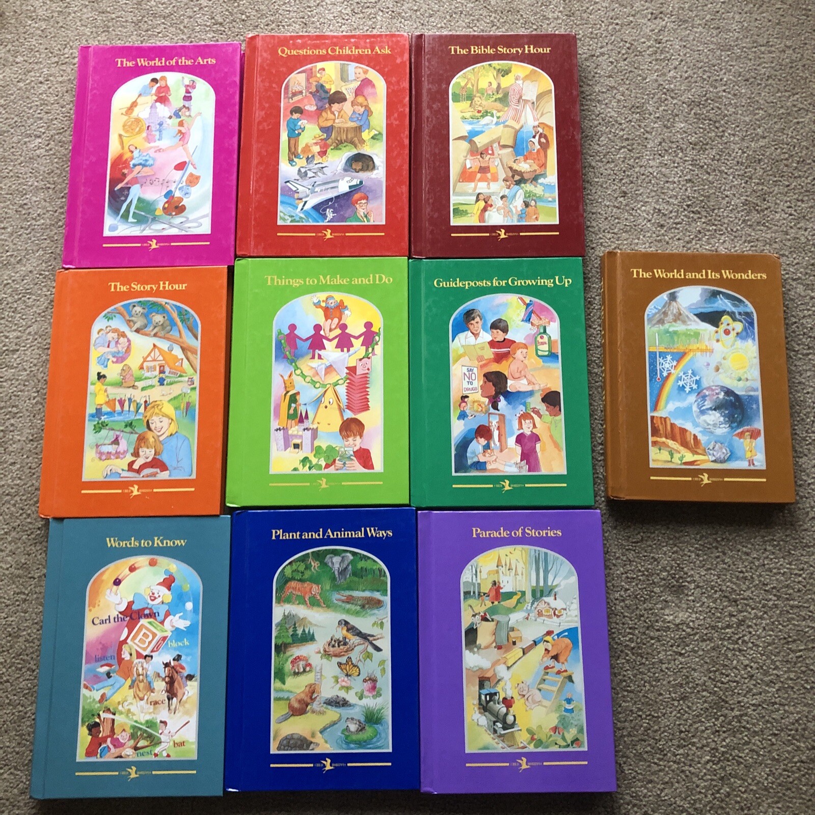 Lot of 10 Child Horizons Vintage Hardcover Books 2001 Complete Set HOMESCHOOL