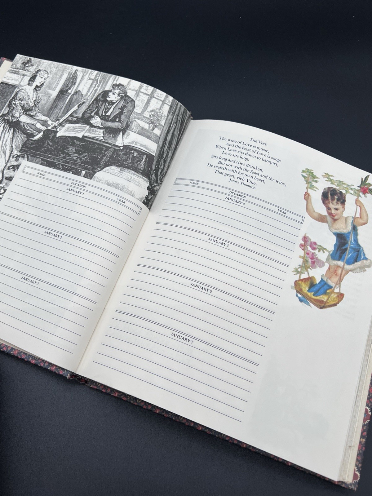 An Old Fashioned Keepbook A Birthday Book Dates to Remember Forever – VINTAGE