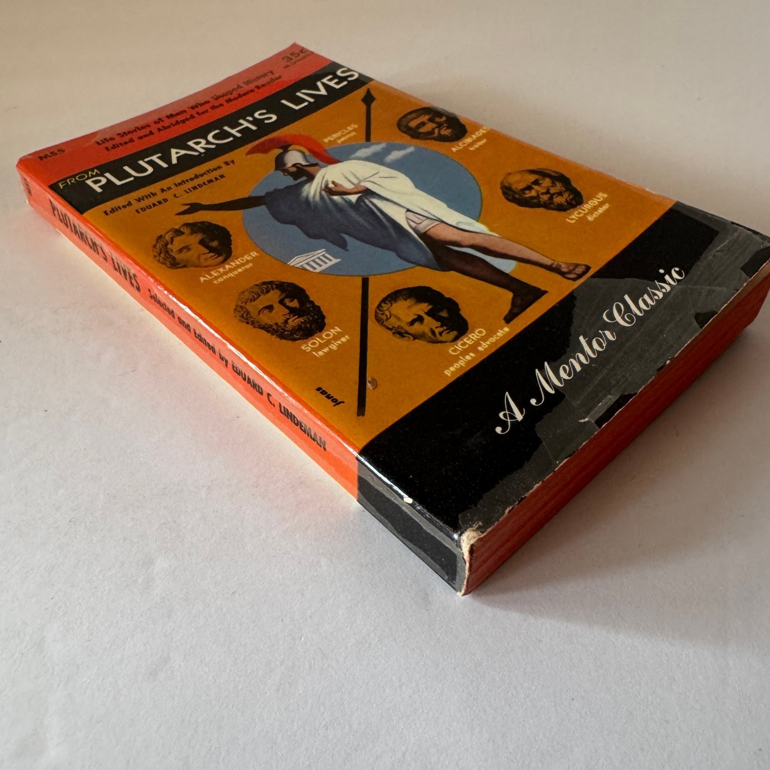 Plutarch&rsquo;s Lives Men Who Shaped History Lindeman 1950 Mentor Classic Paperback