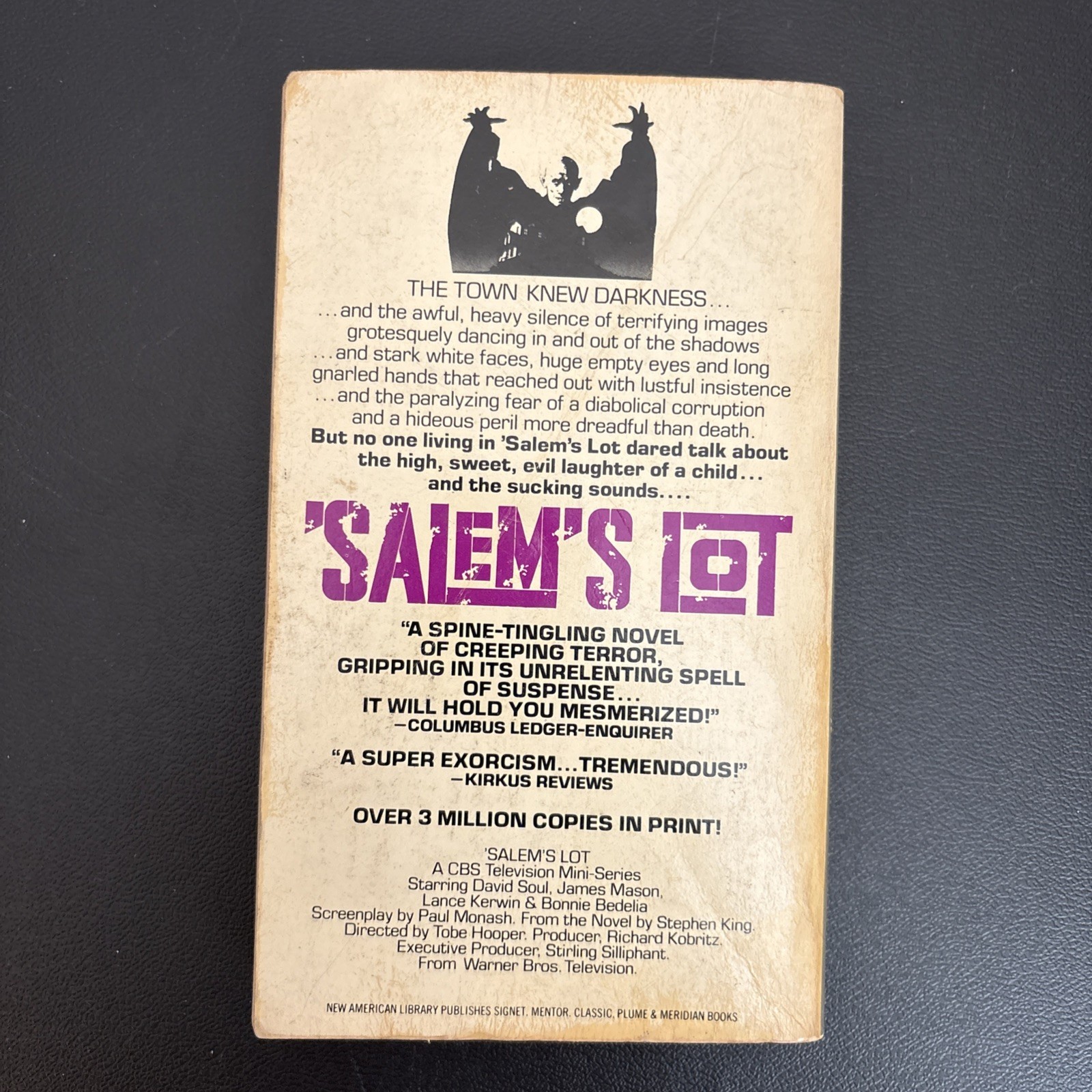 Salem&rsquo;s Lot Stephen King 1976 First Signet Printing Paperback with B&W Pictures