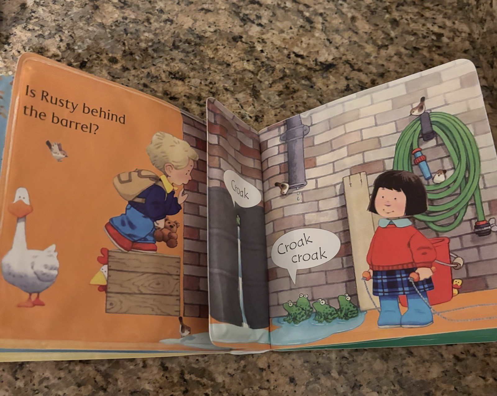 Where&rsquo;s Rusty Bath Book (Farmyard Tales Bath Books) RARE FIND!