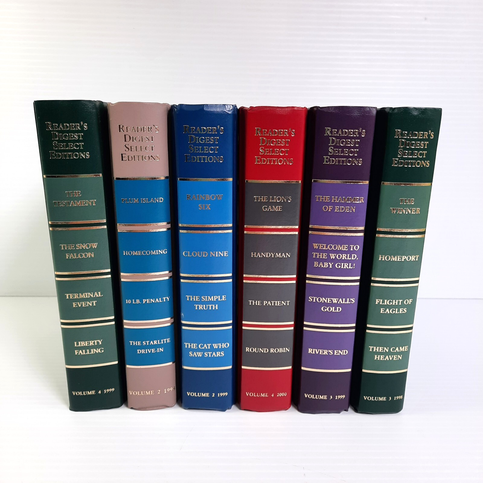 Reader&rsquo;s Digest Condensed Books Lot of 6 Staging Multicolor Decor Display HC #6