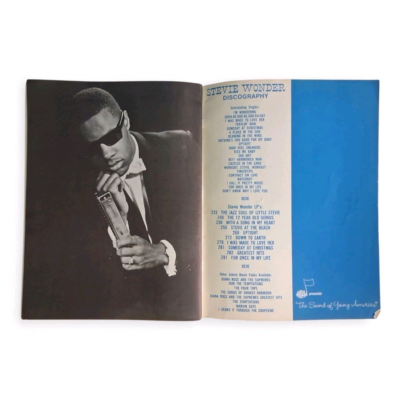 VGT Stevie Wonder – featuring « THE MOTOWN SOUND » 47 Pages Songbook Jobete 1969