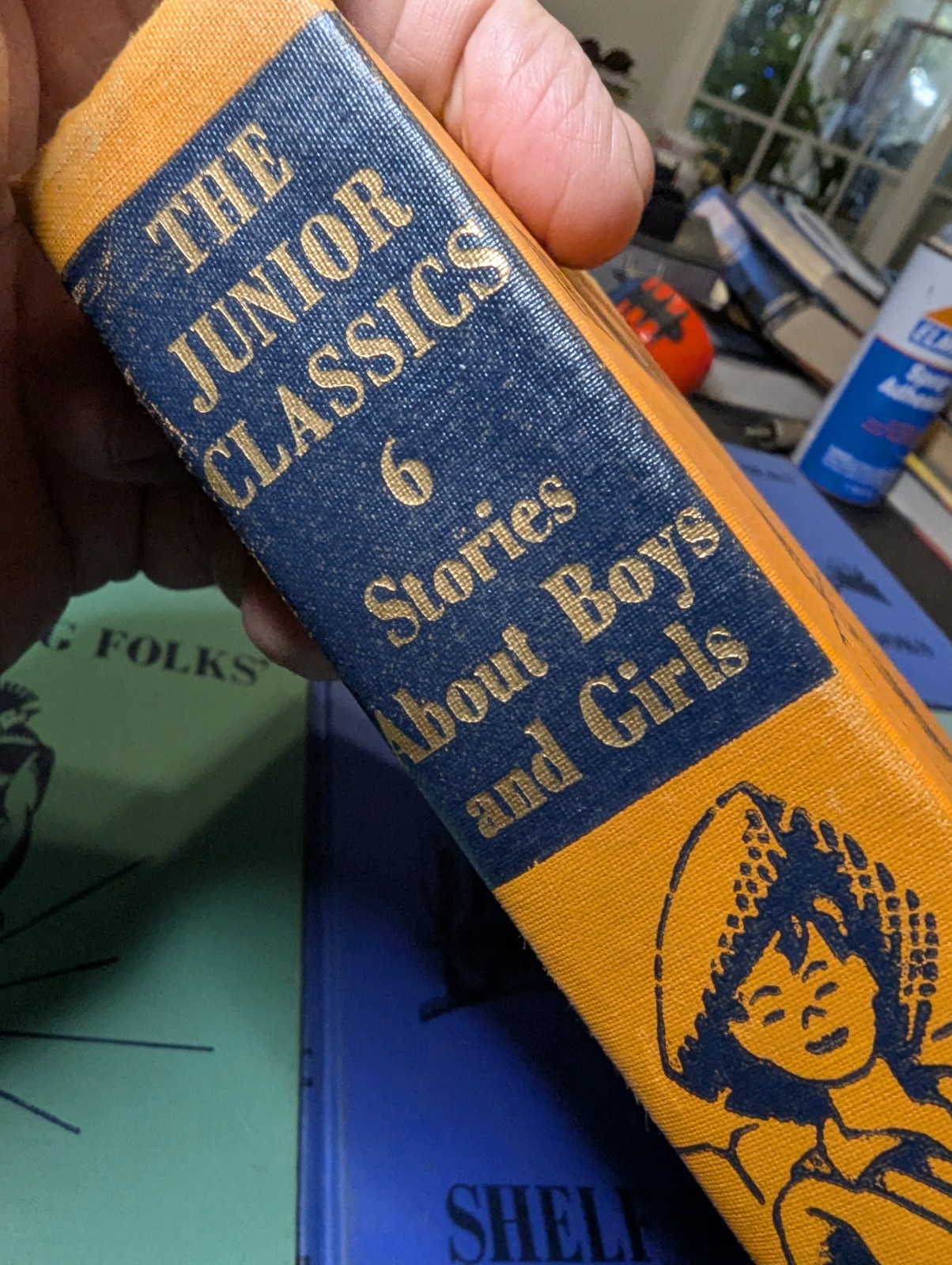 Lot of 6 Collier&rsquo;s Junior Classics Young Folks Shelf of Books 1959 2,3,5,6,7 & 9