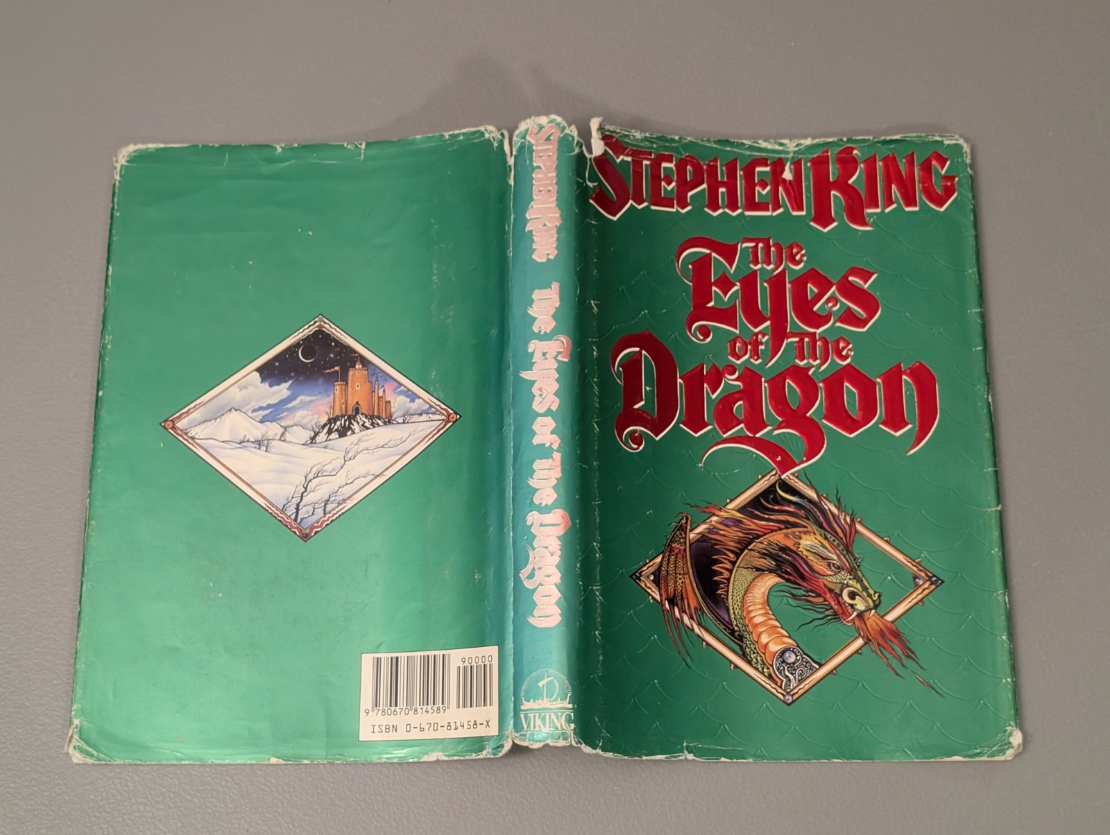 Stephen King – The Eyes Of The Dragon (1987 1st Edition Viking HC w/ Scales DJ)
