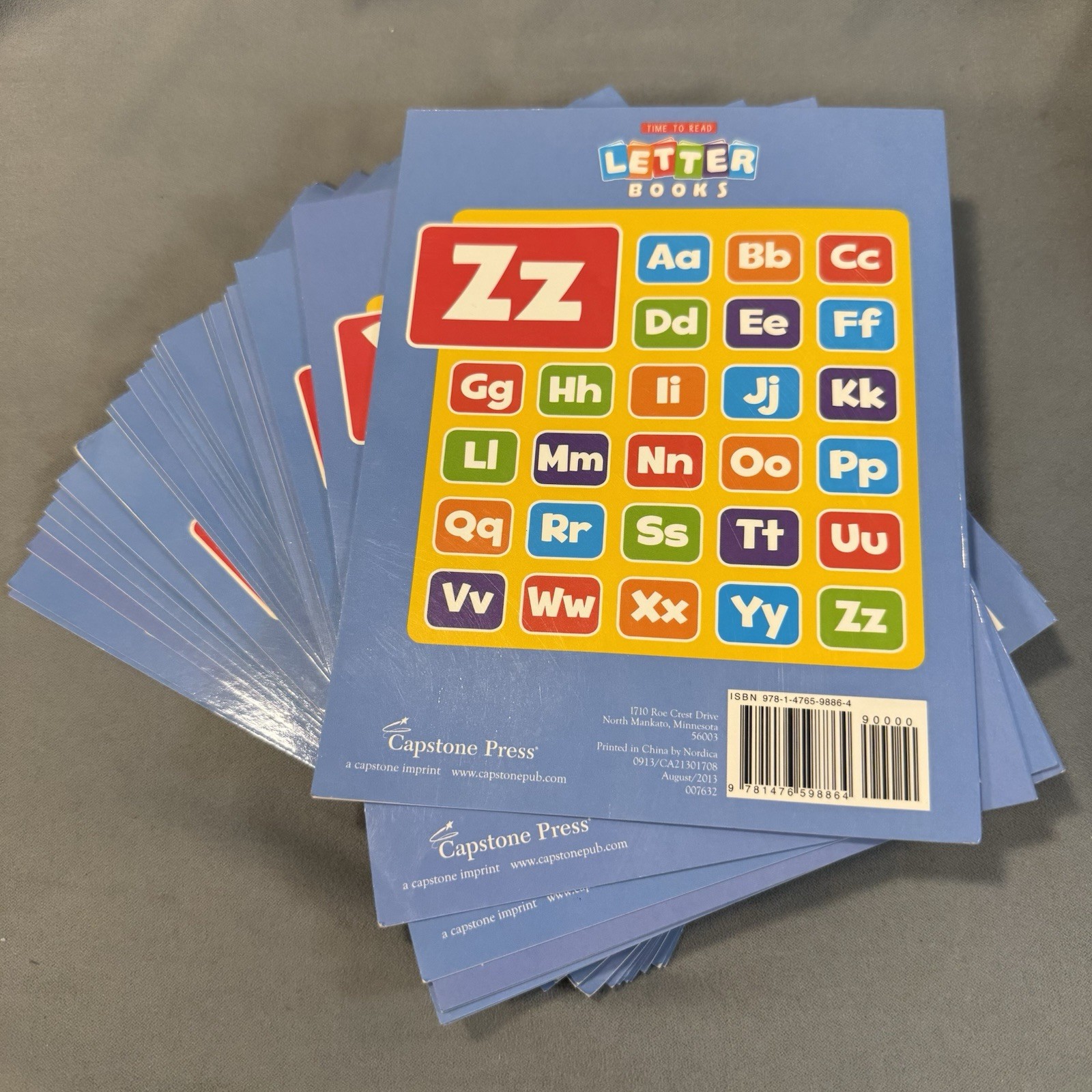 CAPSTONE Time to Read LETTER BOOKS 26 Books 8 Pages Per Book AGES 4-8 NEW SEALED