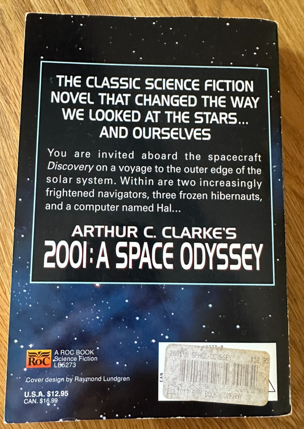 2001 – A Space Odyssey by Arthur C. Clarke 1993 Paperback Signed