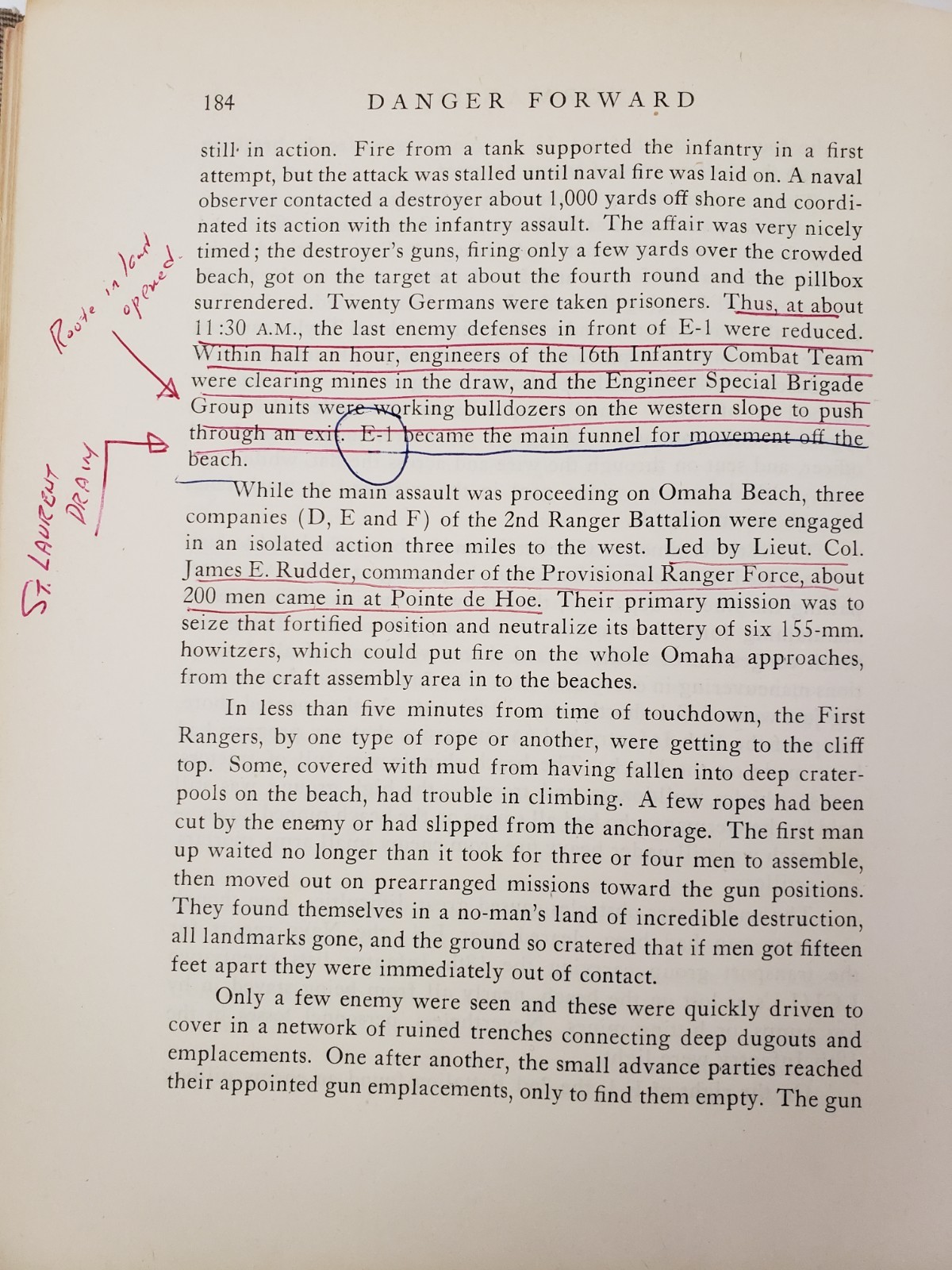 Danger Forward – First Division in World War II – WWII Veteran&rsquo;s Annotations