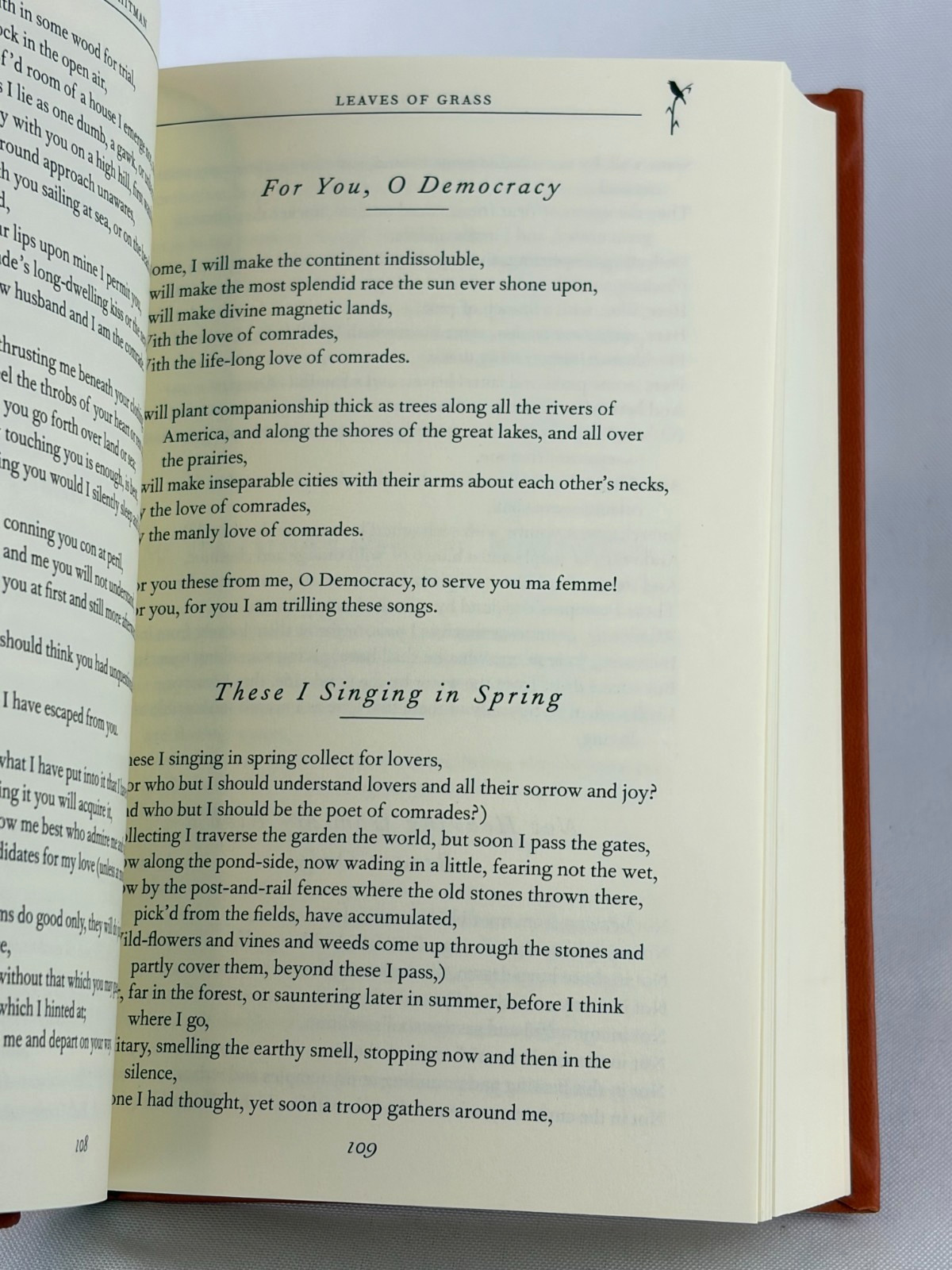 LEAVES OF GRASS by Walt Whitman Deluxe Flexi Bound Faux Leather Classics NEW