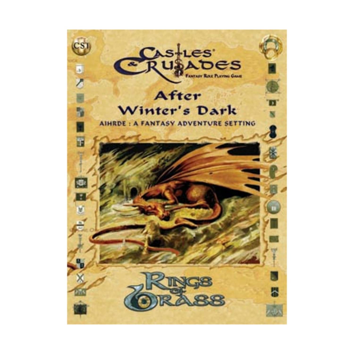 After Winter&rsquo;s Dark Folio: Aihrde Fantasy Setting (Castles & Crusades)