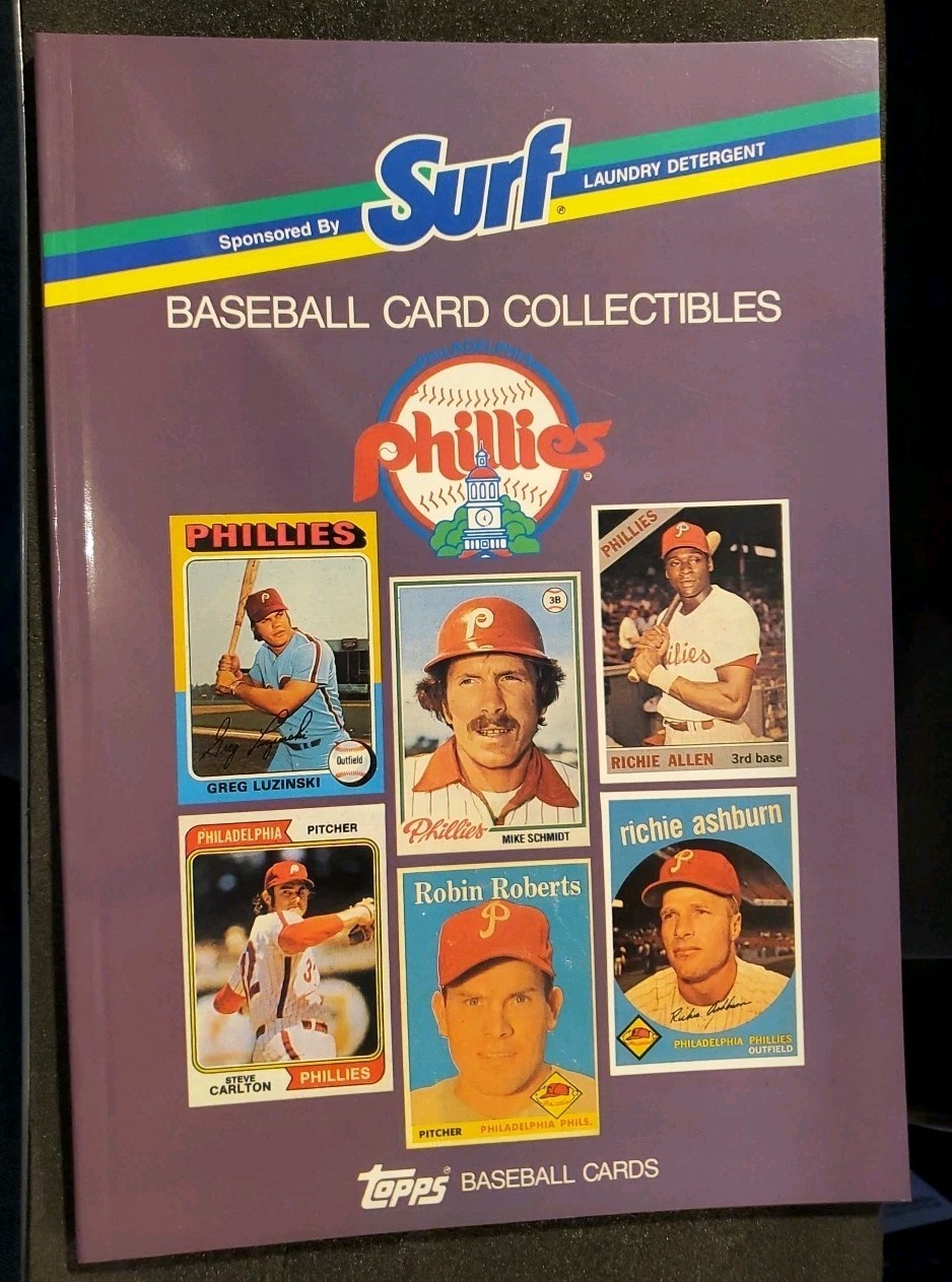 SURF LAUNDRY DETERGENT PHILADELPHIA PHILLIES TOPPS BASEBALL CARD COLLECTOR BOOK