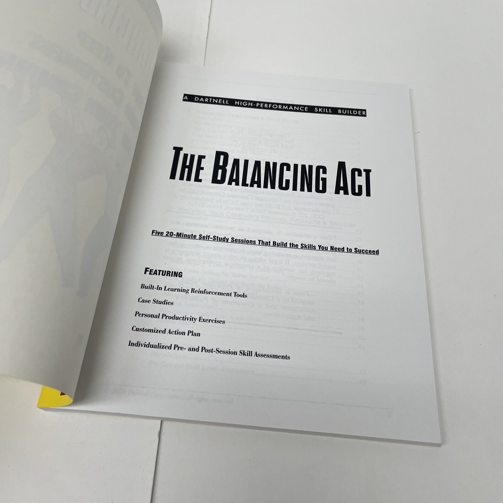 A Dartnell High-performance Skill Builder Ser: The Balancing Act Paperback