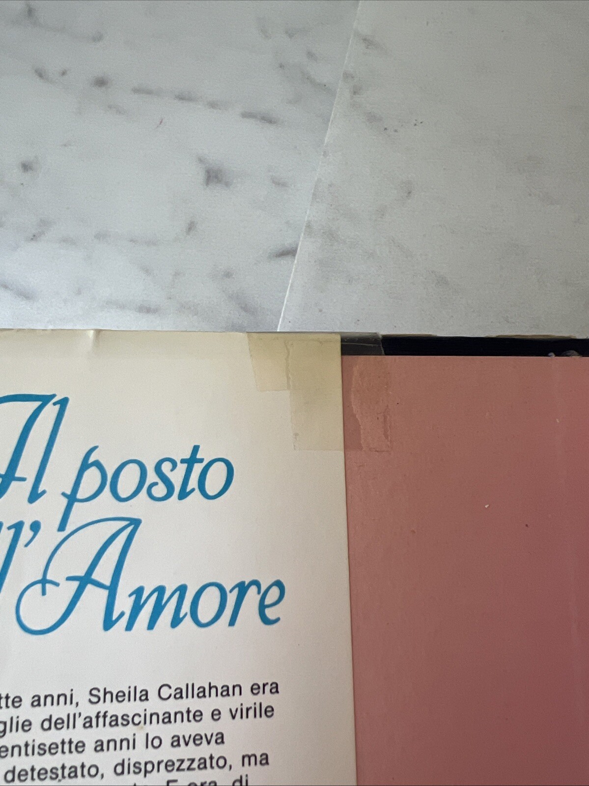 (damaged) Il posto dell&rsquo;Amore By Helen Van Slyke (missing Pages 113 & 114)