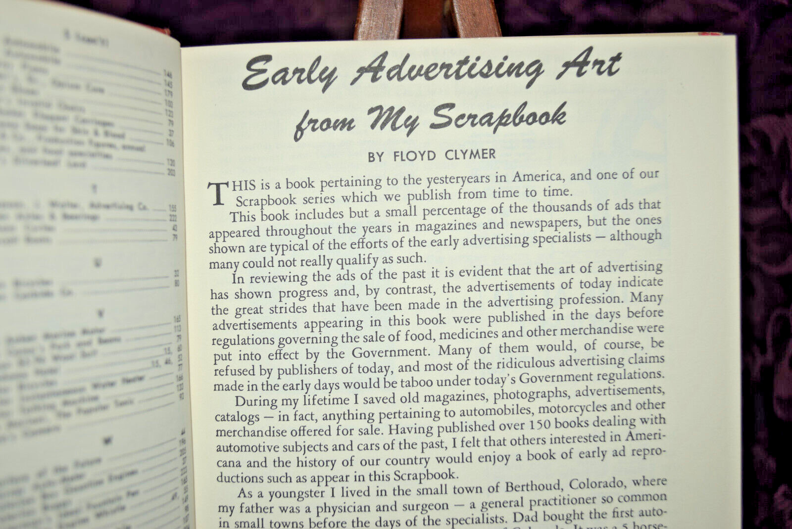 Floyd Clymer&rsquo;s Historical Scrapbook Early Advertising 1955 Hardcover HCDJ Book