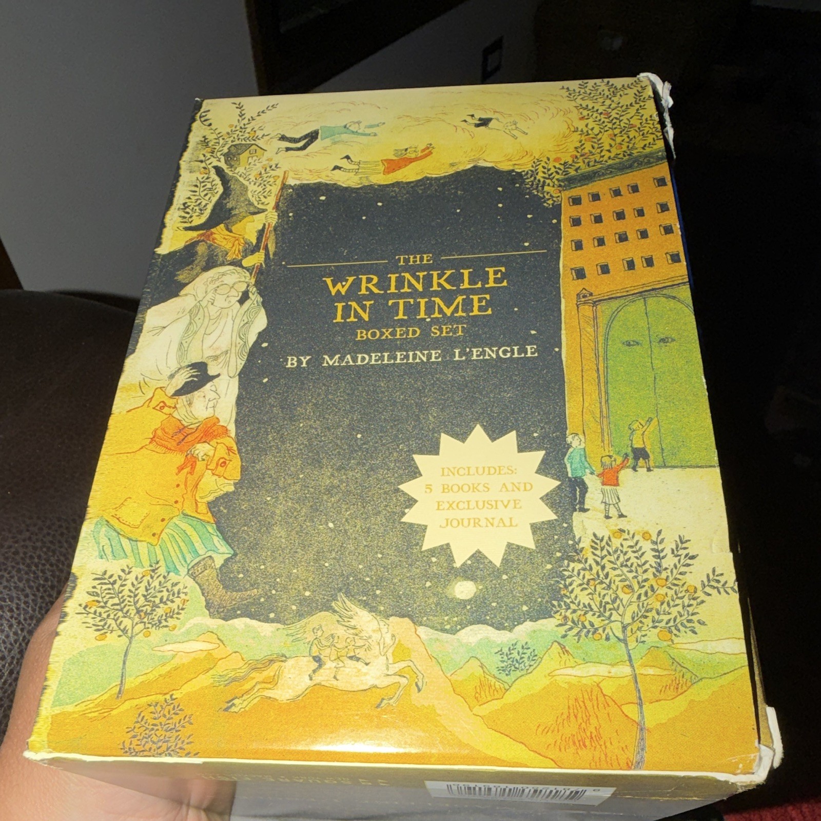 A Wrinkle in Time Quintet Box Set Madeleine L&rsquo;Engle Square Fish + Journal