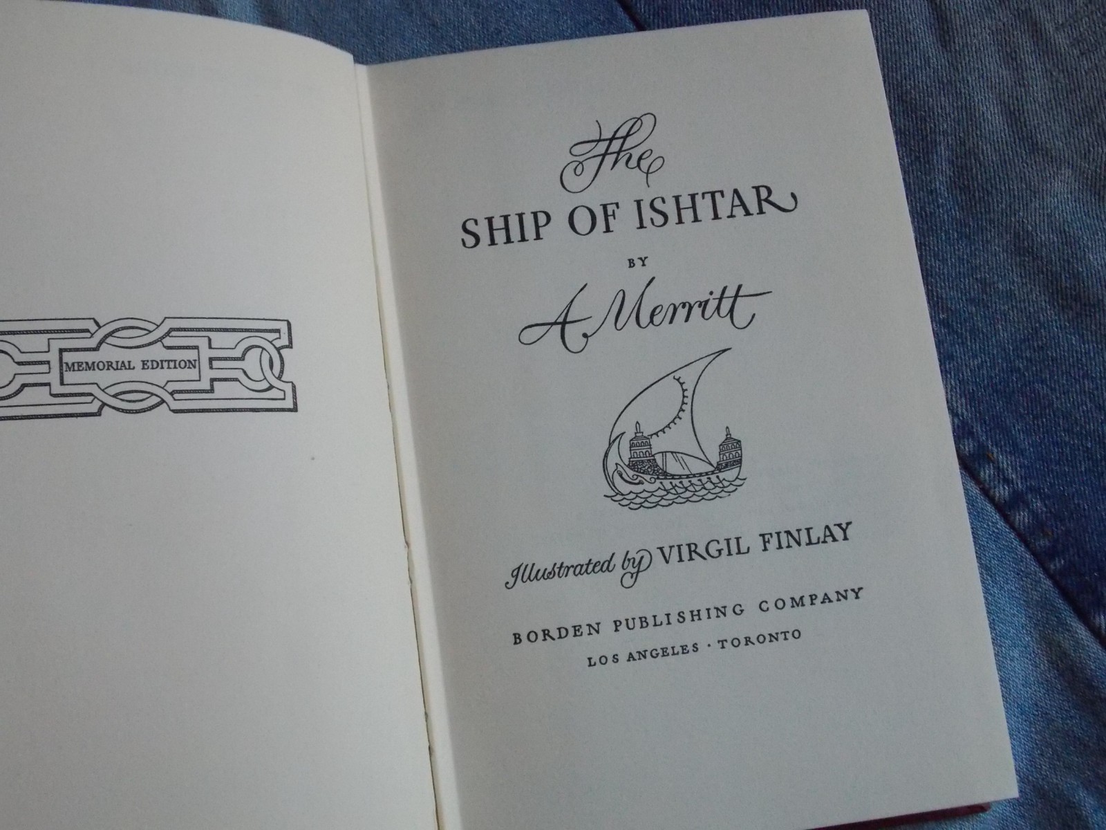 The Ship of Ishtar by A. Merritt Borden Publishing Company 1924 HC