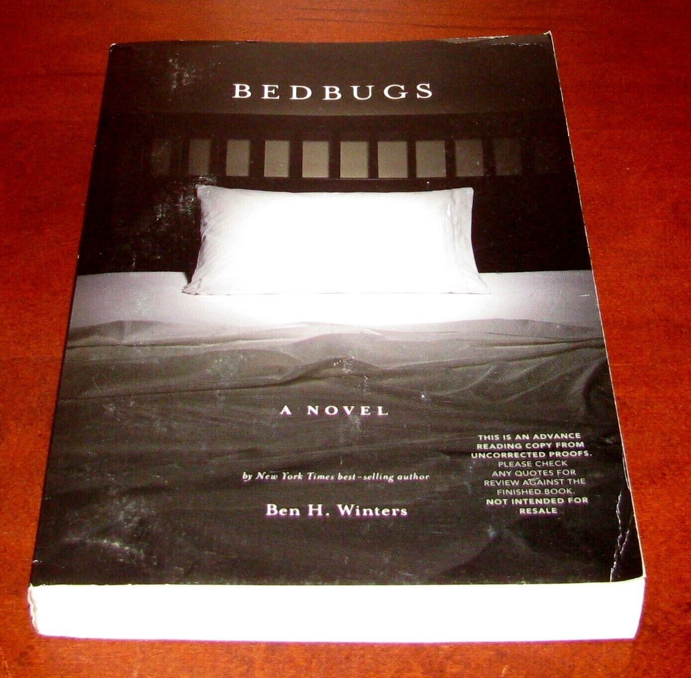 Bedbugs Ben H Winters ARC Advance Reading Copy Quirk Books 2011 Horror Fiction U