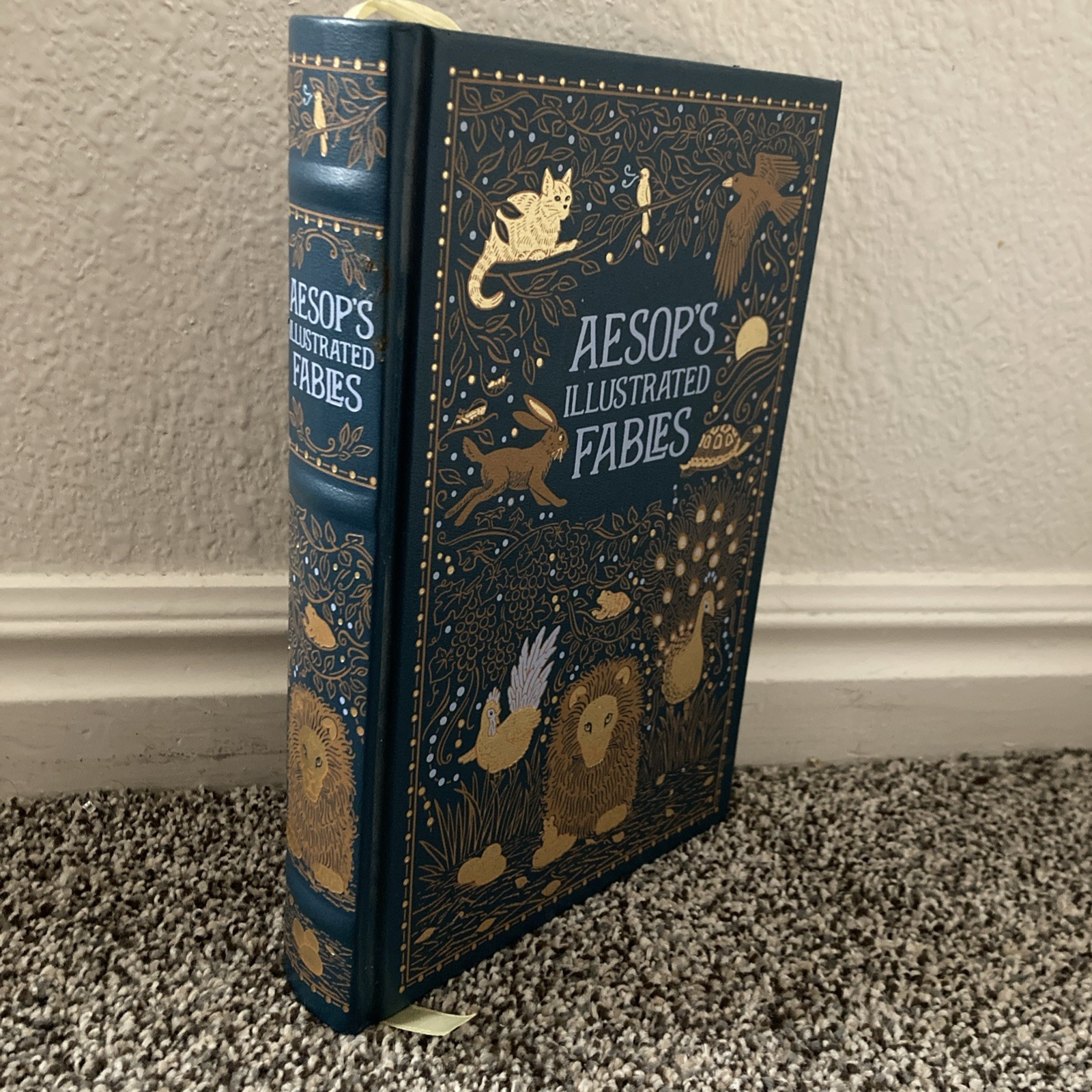 Aesop&rsquo;s Illustrated Fables Barnes And Noble Leather Hardcover Collectors Edition