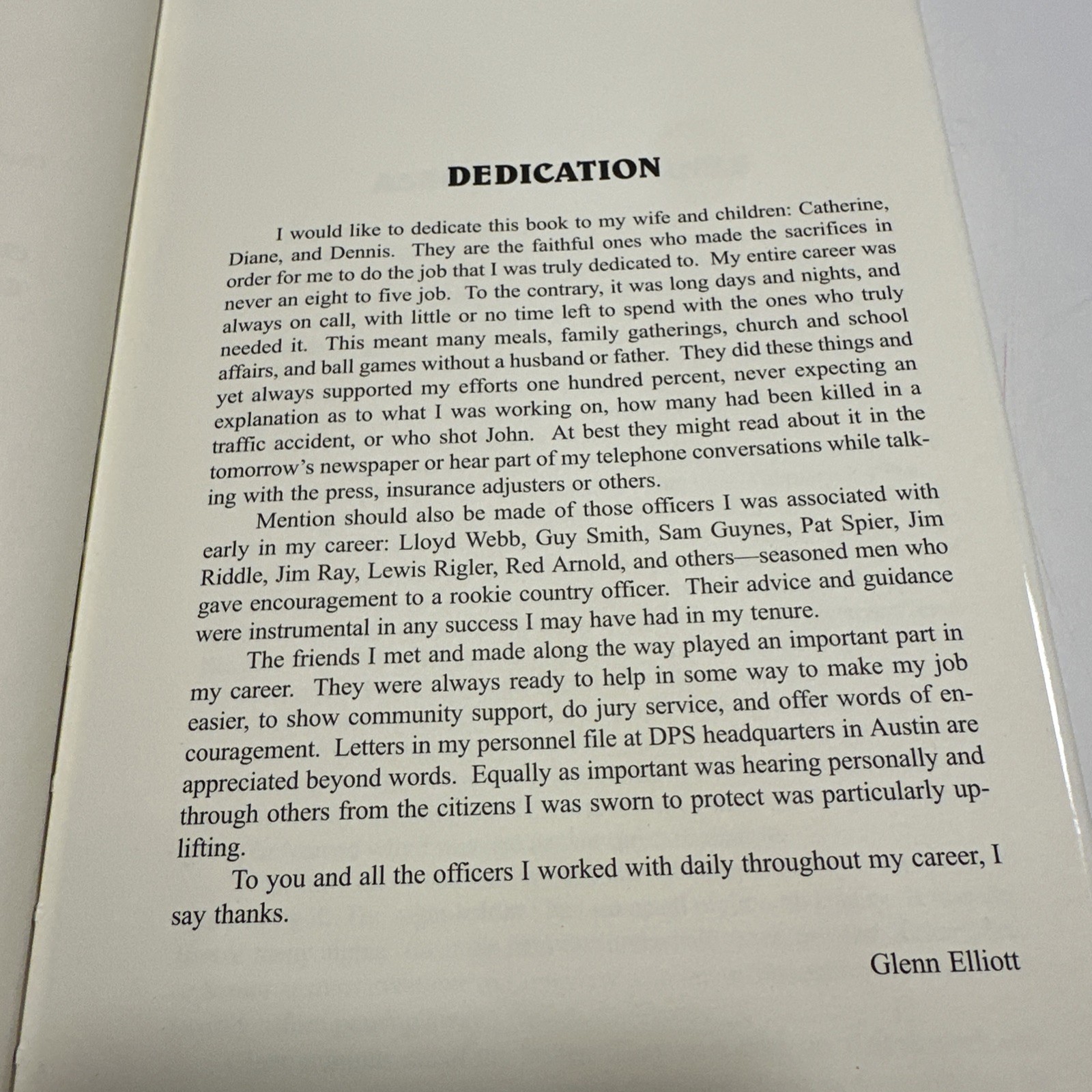 Glenn Elliott: A Ranger&rsquo;s Ranger by Glenn Elliott Hardcover Dust Jacket Signed