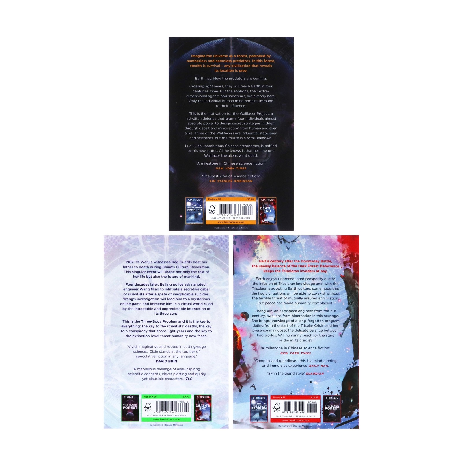 3 Body Problem Remembrance of Earth&rsquo;s Past Trilogy 3 Books Set – By Cixin Liu