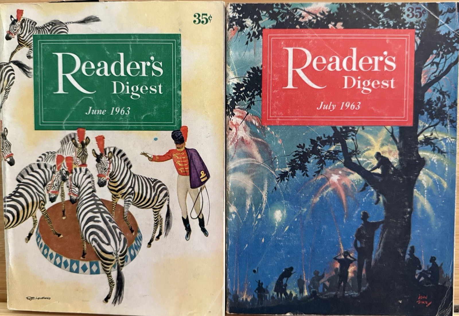 1963 June July (2) READER&rsquo;S DIGEST MAGAZINE Vintage Ageless Fun Short Stories